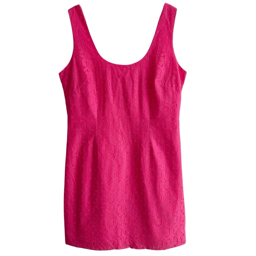 Lilly Pulitzer Fiesta Pink Lonnie Lace Sleeveless Dress 12